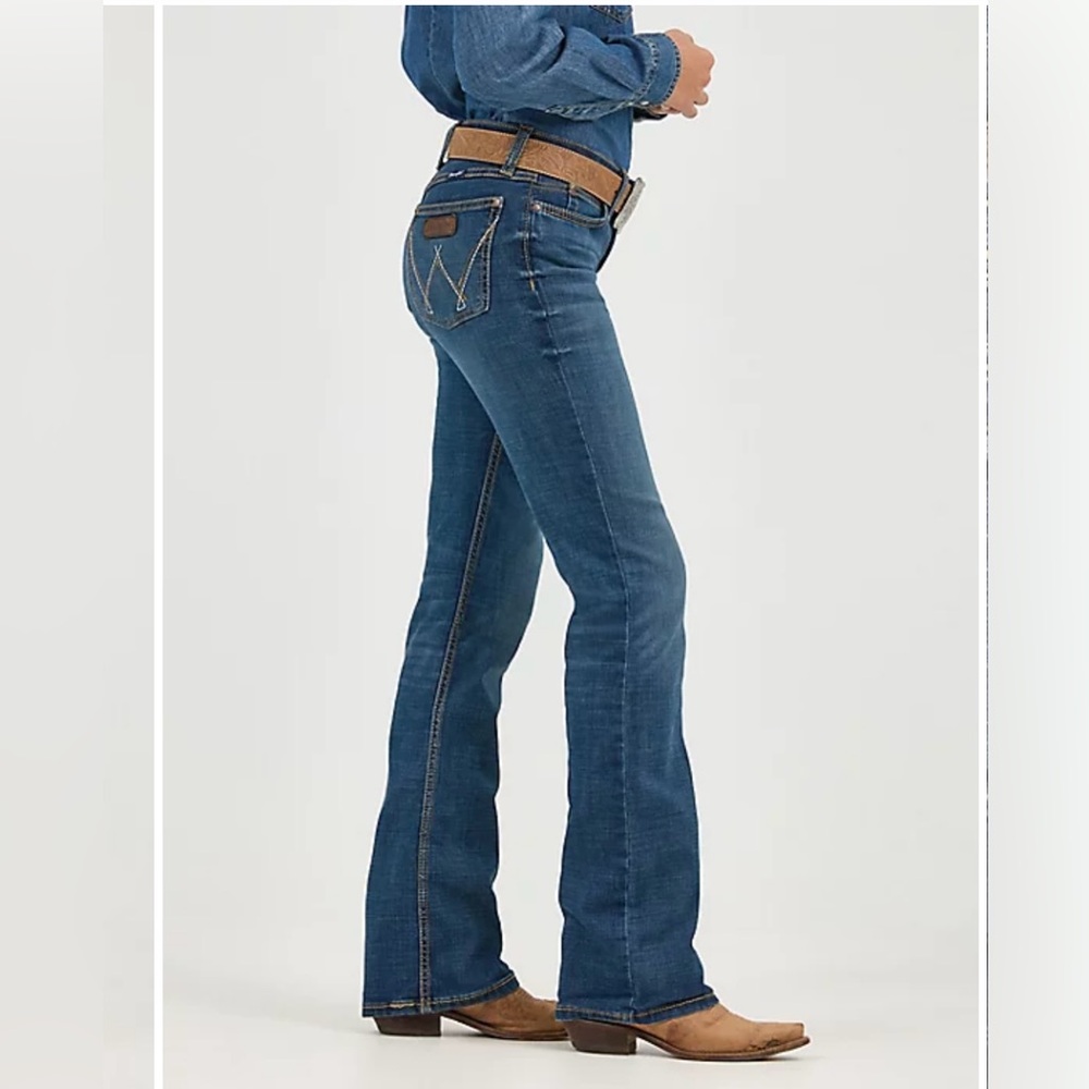 NWT Wrangler Retro Mae Mid-Rise Bootcut Jeans Size 7/8 x 30 - Picture 11 of 12